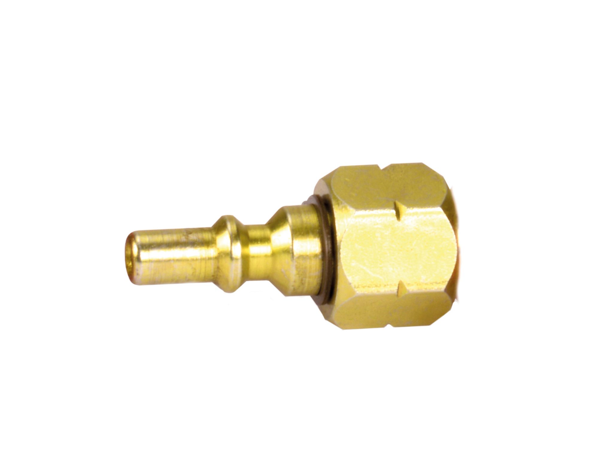 Quick release connector for gas - male end
