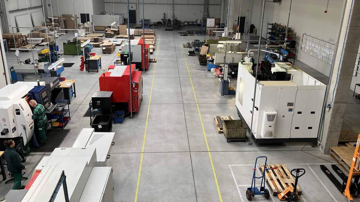 hala-produkcji Frezowanie CNC