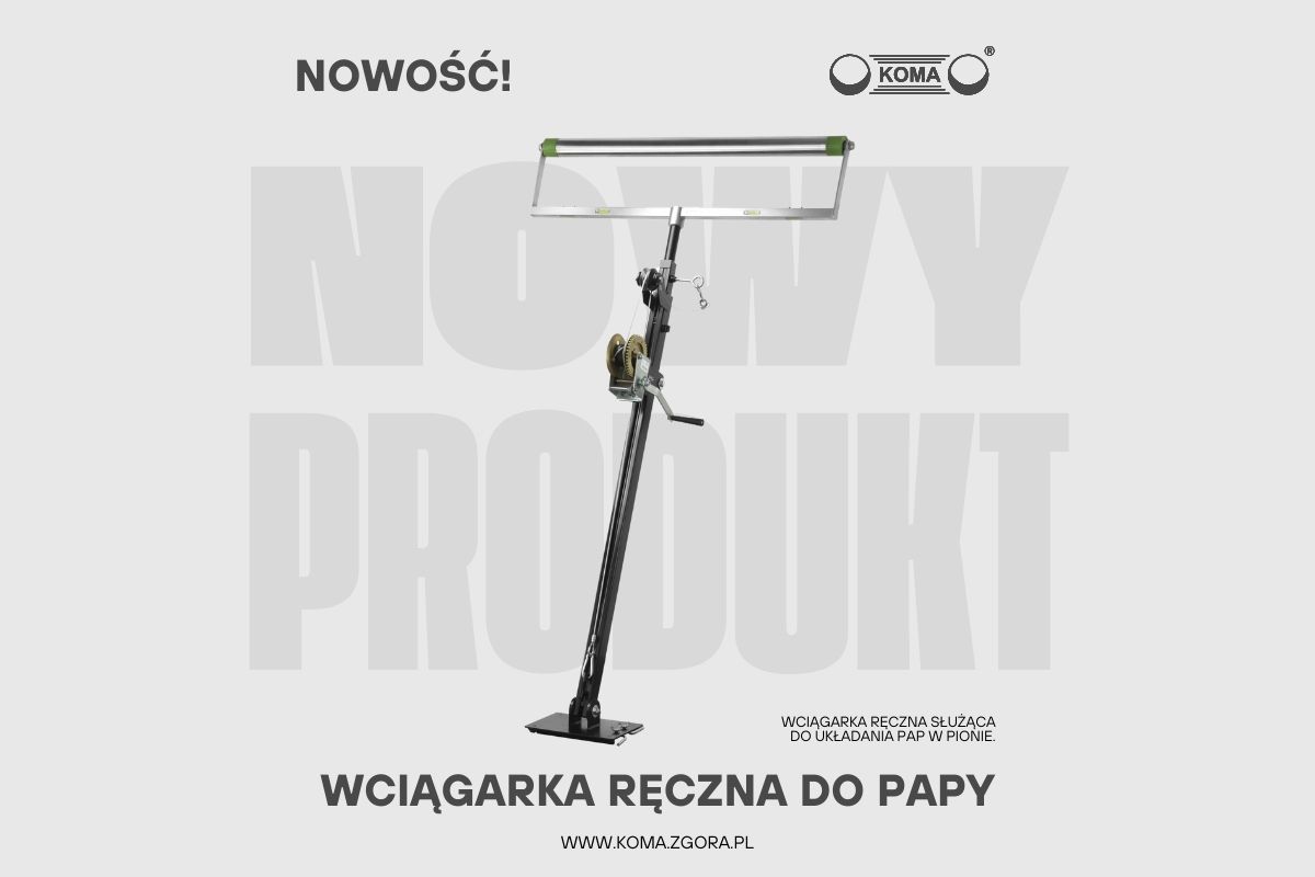 Wciągarka do papy – podnieś poziom swojej pracy