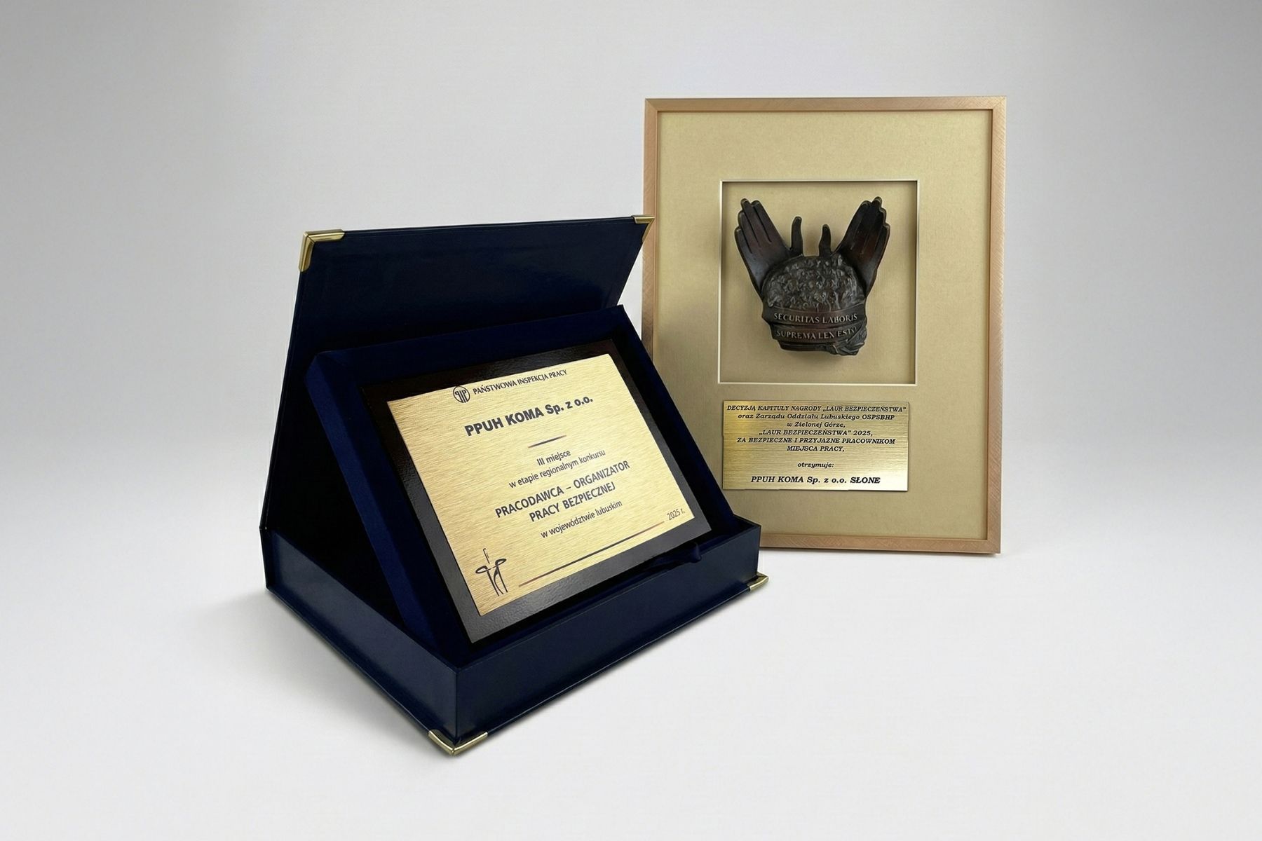 Laur Bezpieczeństwa 2025 dla KOMA i wyróżnienie w konkursie „Pracodawca – organizator pracy bezpiecznej”